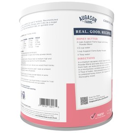 Augason Farms Sugar & Honey Powder Blend Can, Emergency Food Supply, Everyday Meals, 227 Servings