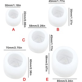 Exquisita, molde de jabón de silicona, resina de, 1 INCH
