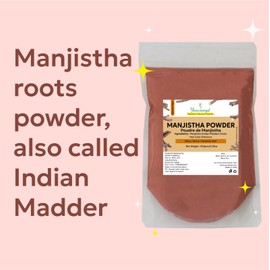 Yauvanya Manjistha Root Powder, 100g, Natural Hair Colourant, Enhances Henna Effect, Indian Madder Root, Vegan