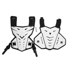 Motorcycle Protector Vest, Back Spine Protector Motorbike Vest for Indoor and Outdoor Use, White