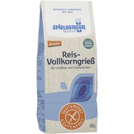 Spielberger Organic Gluten-Free Rice Whole Grain Semolina (6 x 500 g)
