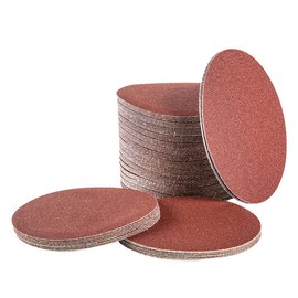 Alnicov 98-mm-Schleifscheiben-Pads, 4 Zoll ohne Loch, Klettverschluss, Schleifpapierblatt mit 120er-Körnung für Exzenterschleifer (100 Stück)