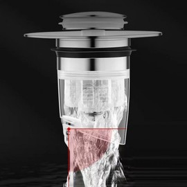 Washbasin odor removal trap Silver (B048) 2ea