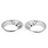 2pcs Car Front Fog Light Lamp Cover Trim Ring ABS