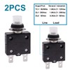 mxuteuk 2Pcs 20Amp Circuit Breakers Push Button Manual Reset 125/250V