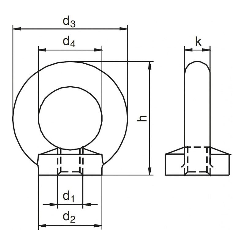 Riggatec Ring Nut DIN 582 M24 Galvanised