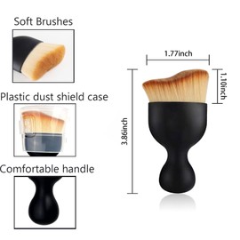 TAOTOP 4PCS Car Interior Detailing Brush, Interior Dust Soft Brush, Curved Design Car Detailing Brush for Cleaning Panels, Air Vent, Dashboard, Engines