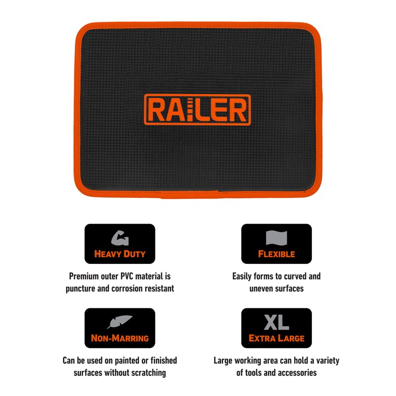 Railer MagMat Mega | Premium Magnetic Tool Mat. Durable Non-Slip
