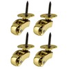 Solid Brass Castors Casters with 22mm Wheels – Genuine Solid