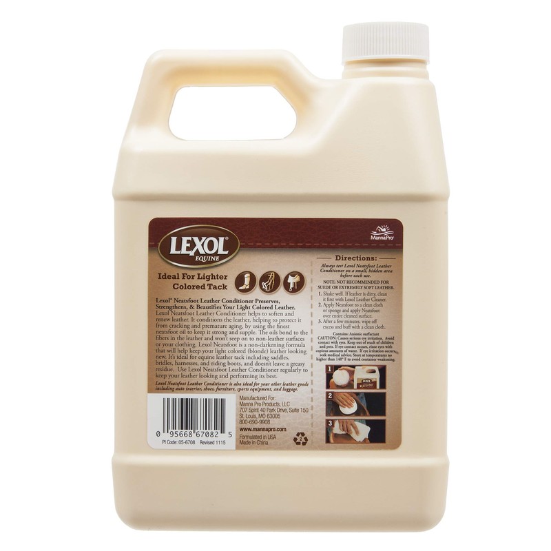 Manna Pro Lexol Neatsfoot Leather Conditioner | Helps Soften and