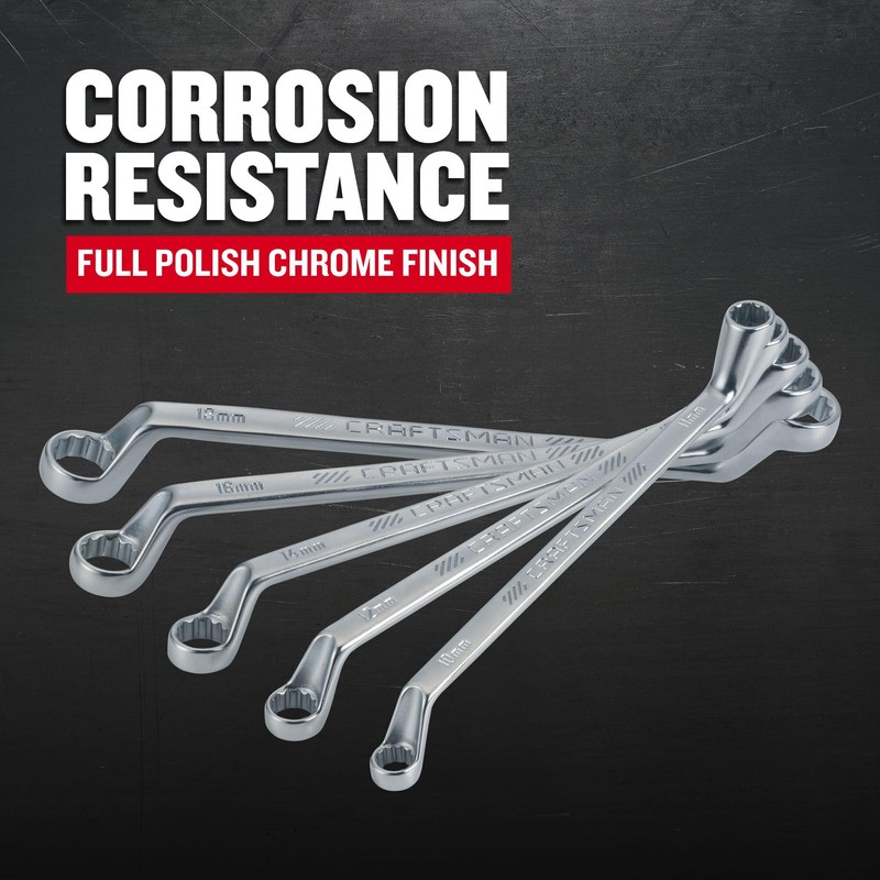 CRAFTSMAN Offset Box End Wrench Set, SAE, 5 Piece (CMMT44349)