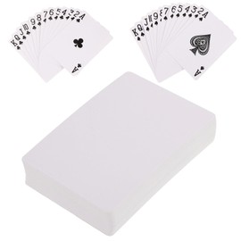 VICASKY White Playing Cards, Sublimation Poker Cards Index Flash Cards DIY Flash Cards Game Cards Learning Cards for DIY