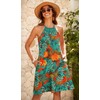 Bluetime Floral Boho Midi Dress Casual Flowy Sleeveless Sundresses for