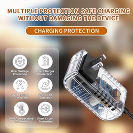 CSGLWDP 7.5V 2A AC DC Adapter Compatible with for 400mA 500mA 800mA 1000mA DC Adapter Power Supply 5.5mm*2.1mm/2.5mm with Positive Center