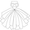 Danzcue 2PCS 6 Inch Plastic Cheerleading Pom Poms with Handle