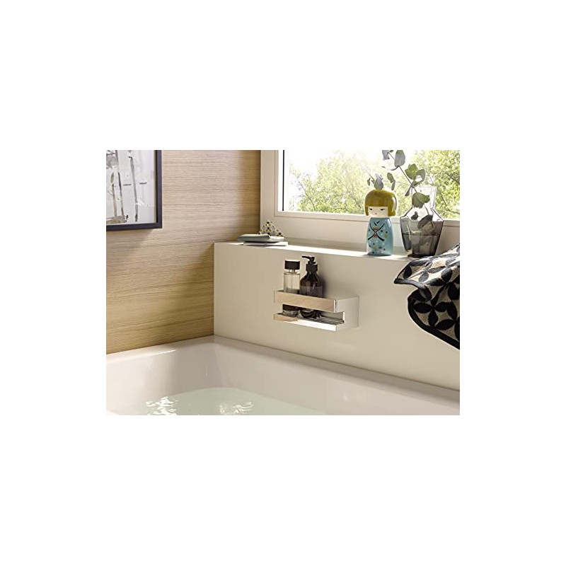 Emco SYSTEM2 Sponge Drilling, Metal Tray, Shower Basket for Bath