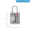 Yale - YTP1/32/119/1 Standard Security Travel Sentry Genehmigte Vorhängeschloss mit