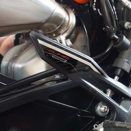 labelbike - 3D Stickers Motorcycle Heel Guards and Decorations in Resin compatible with KTM 790 Duke 2018-2025 - Color White