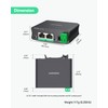 LINOVISION Industrial Gigabit 30W PoE Splitter with DC12V Output and