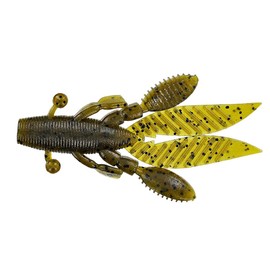 Yamamoto Flappin’ Hog 3.75", Green Pumpkin w/ large black