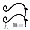Hourleey 2 Pack Plant Hanger Outdoor, 8 Inch Heavy-Duty Hanging