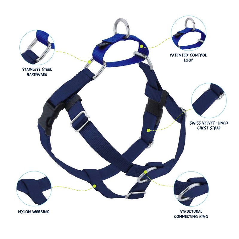 2 Hounds Design Freedom No Pull Dog Harness, Adjustable Harness