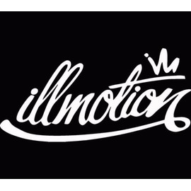 Illmotion ill sticker decal JDM vinyl euro drift racing illest fatlace White, Die cut vinyl decal for windows, cars, trucks, tool boxes, laptops, MacBook - virtually any hard, smooth surface