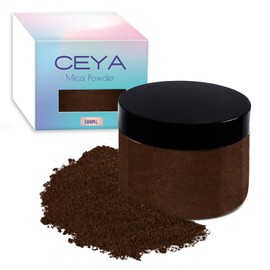 Ceya Mica Powder, 5.3oz/ 150g Bokuto Brown Pearlescent Effect Colorant Pigment Powder for Epoxy Resin, Tumblers, Slime Bath Bomb, Soap, Slime, Candle, Resin Crafting, Paint, Jewelry, Nail Polish
