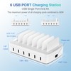 Fast Charging Station for Multiple Devices, 50W 6-Port USB Charging