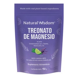 Nw Treonato De Magnesio En Polvo Con Alulosa L-teanina 150g Sabor Lavanda-Limón