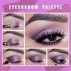 Purple Eyeshadow - 9 Matte Eyeshadows Palette Can Overlay Coloring,