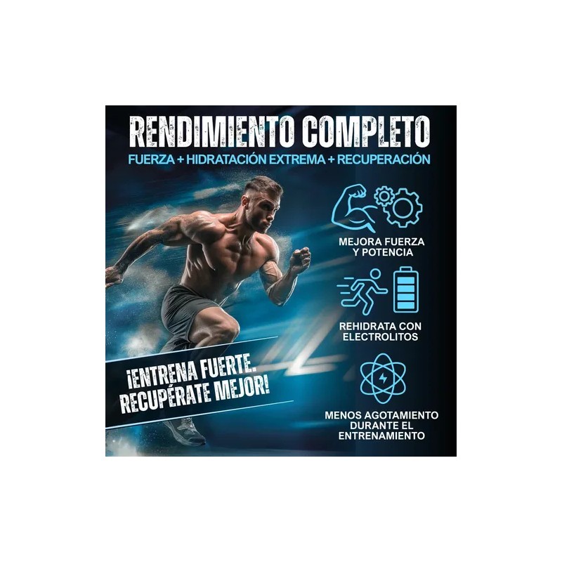Creatina Monohidratada Electrolitos 100 Alta Pureza Micronizada Hidratacion Rendimiento Muscular