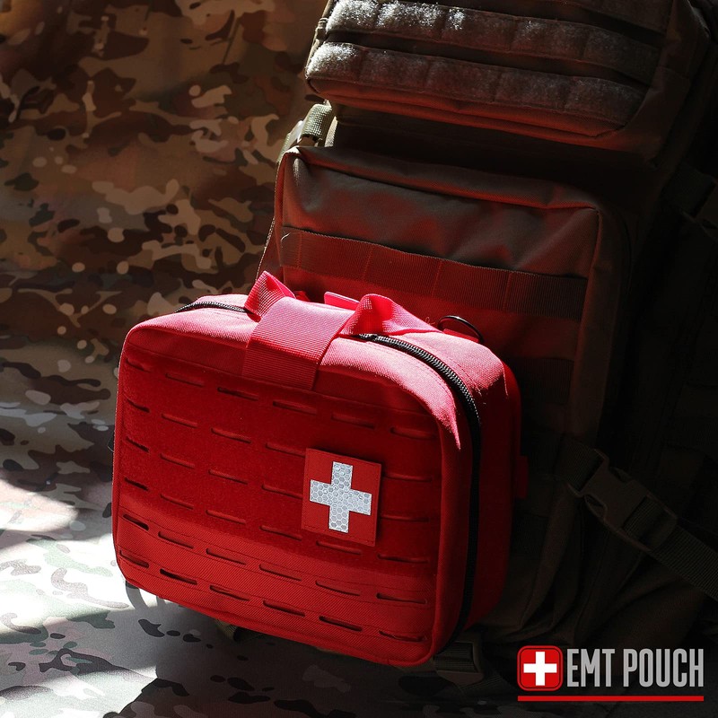 LIVANS Tactical Molle Medical Pouch of Upgraded Size, First Aid