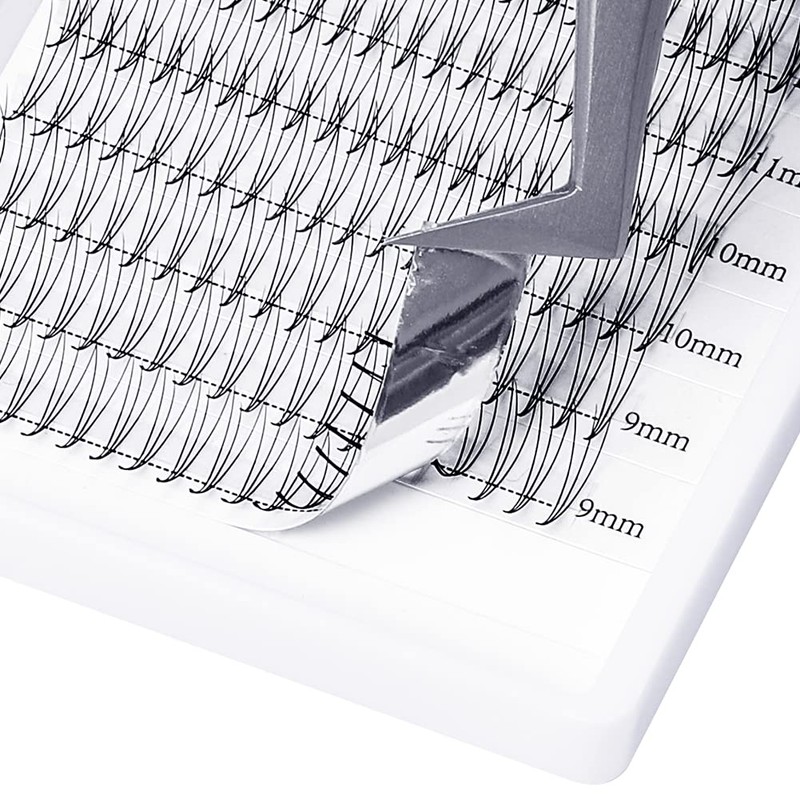 GEMERRY Ready-to-Use Fan Eyelashes, 3D Lashes, Volume, Individual Eyelashes, 0.07