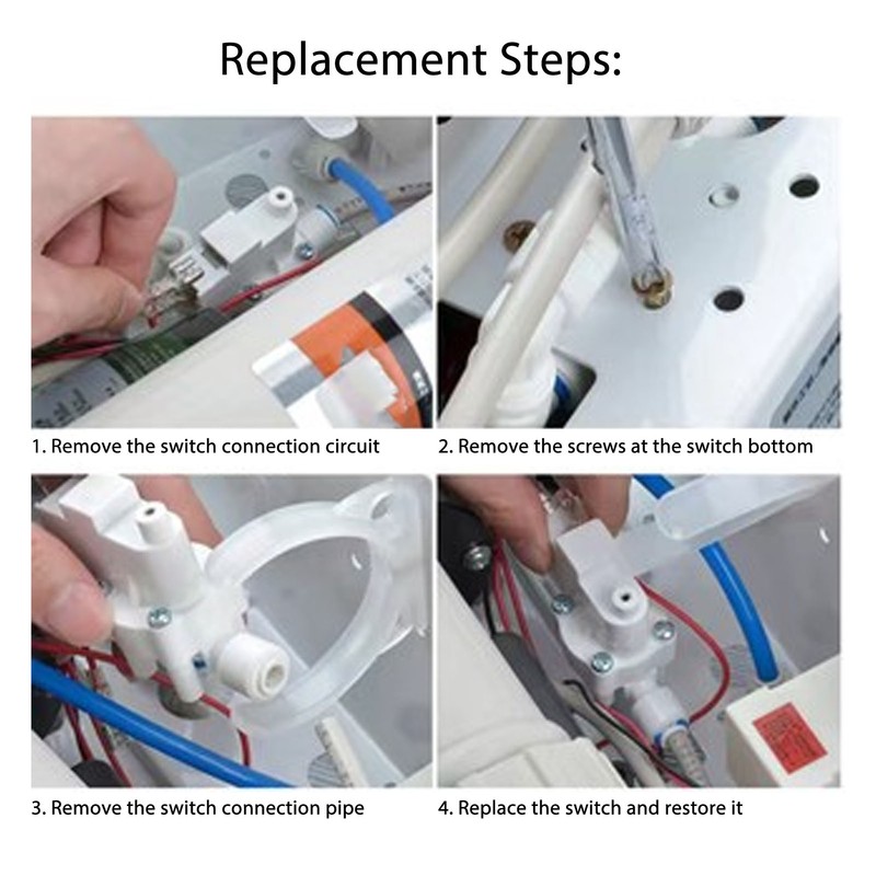 4PCS High Pressure Switch 1/4 Inch Interface Solenoid Valve for