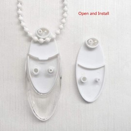 2pcs Plastic Roller Blind Handle Vertical Beaded Chain Clear Blinds Accessories Cord Weight for Vertical,Shutter Parts,Windows Shutter