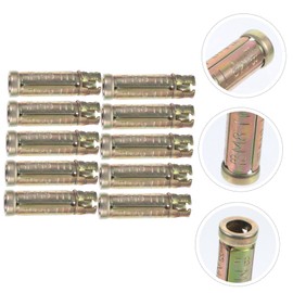 Operitacx Pack of 10 Piece Concrete Screws for Concrete Anchors, Robust Knurled Drop in Dowels for Concrete Walls, Easy Installation, Durable and Reliable