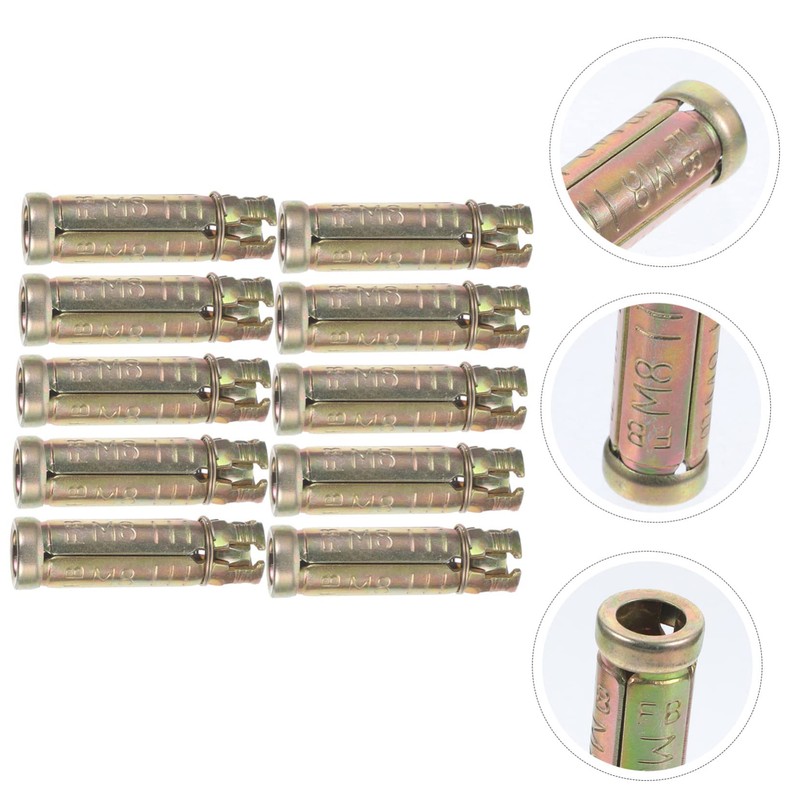Operitacx Pack of 10 Piece Concrete Screws for Concrete Anchors,