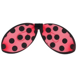 POPETPOP Halloween Lady Bug Wing, Foldable, Red, 7 Stars Ladybug Feather, Presentation Tool, Material, Toddler Birthday Costume for Cosplay Parties