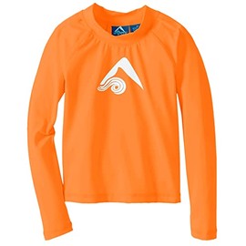 Kanu Surf Boys' Platinum Rashguard, Orange, 10