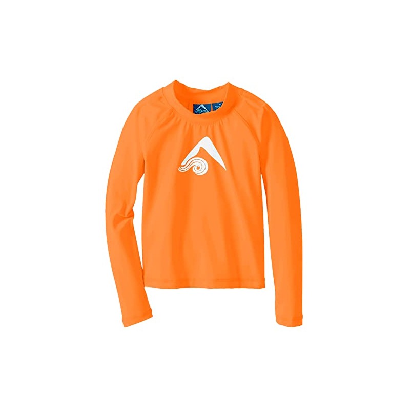 Kanu Surf Boys' Platinum Rashguard, Orange, 10