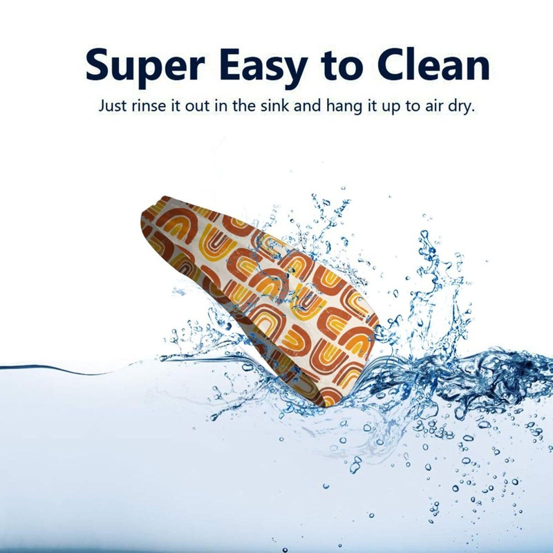 Retro Rainbows Rust 70s Orange Gold Sports Sweatband Head Bands