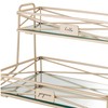 Home Details 2 Tier Mirrored, Perfect for Perfumes, Jewelry, Makeup,