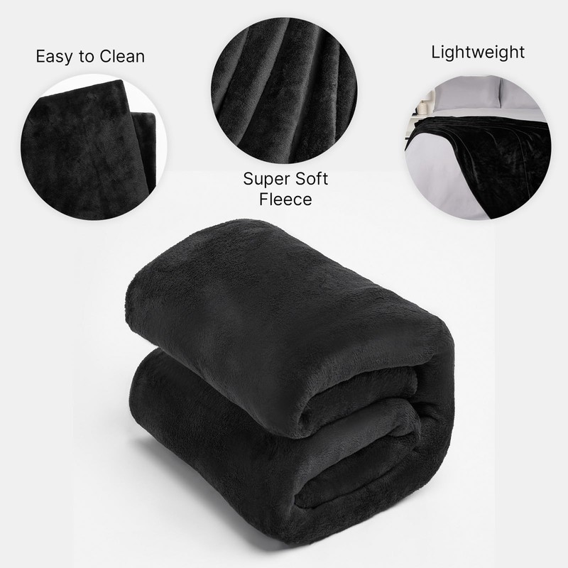 Brentfords Flannel Fleece Ultra Soft Large Blanket Throw Over Fluffy