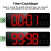 Fuloon Digital Wall Clock, 13 inch Large Display Digital Alarm