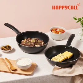 Happycall 트윈쿡 IH 인덕션 2P 세트 (F24cm/W24cm) Twin Cook IH Induction 2P Set (F24cm/W24cm)