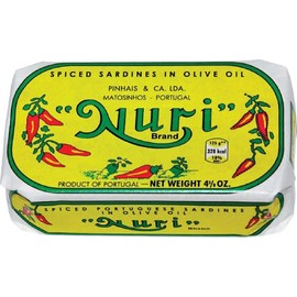 NURI Portuguese Sardines in Spiced Olive Oil - 8 Pack - (4.4 oz cans)