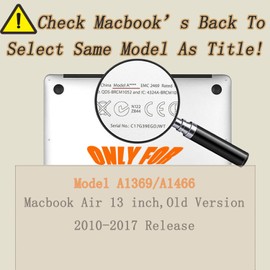 Hard Case Compatible with MacBook Air 13 inch Case 2017 2016 2015 2014 2013 2012 2011 2010 Release Model A1466 A1369, Color Printing Matt Plastic Hard Shell Case Cover - Wood Grain