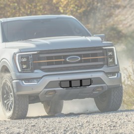 KEWISAUTO Front Bumper Grille for 2021-2023 Ford F-150, Black Front Lower Center Bumper Cover Spacer Panel Lower Bumper Grille for Ford F150 2021 2022 2023 Accessories