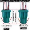 Ruisita Mini Christmas 2.5 Volt Replacement Light Bulbs with Base,